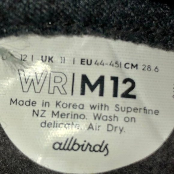 Allbirds Merino Wool Running Shoes Mens 12 Used - Picture 12 of 12